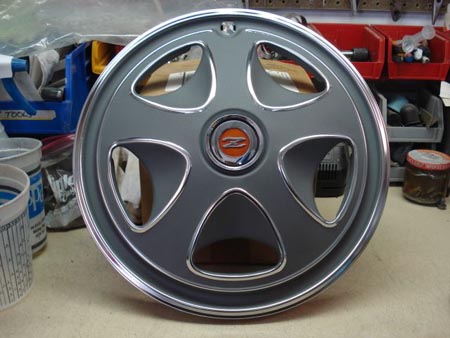 Finished hubcap